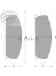 Bosch Brake Pad Front Set For Nissan X-Trail T30,Pathfinder